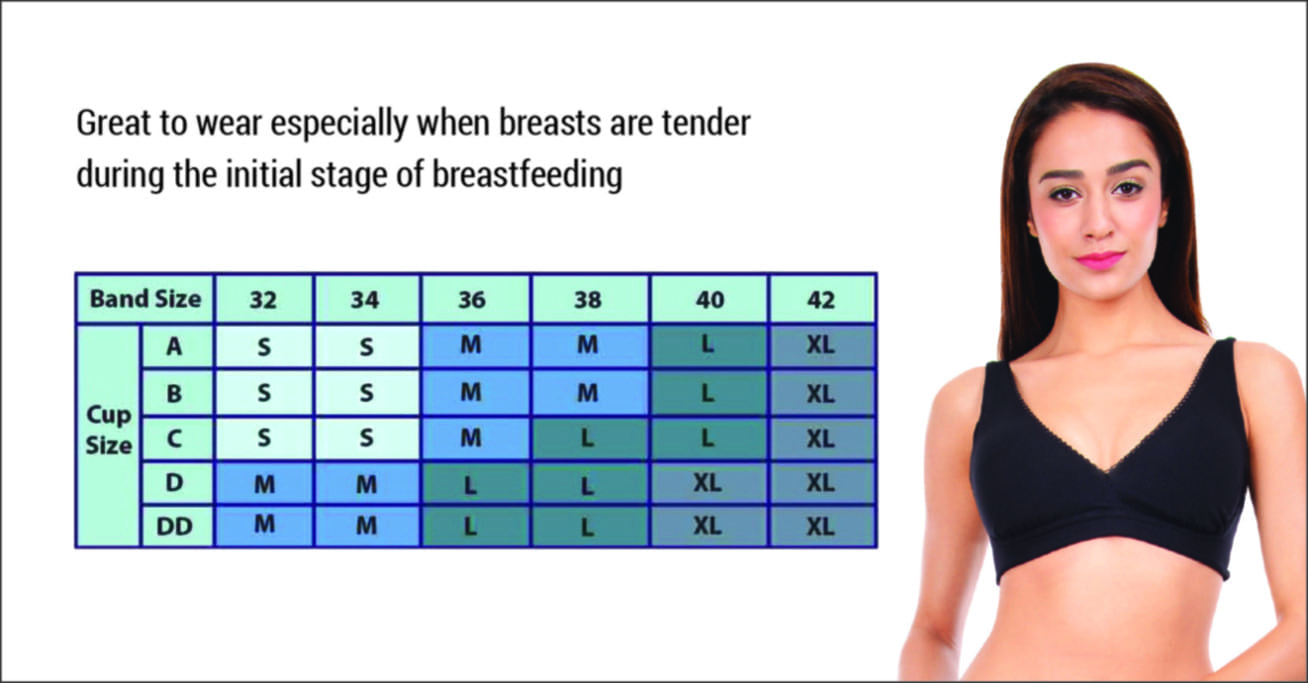 sleep bra size chart