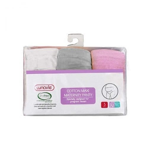 anti bacterial cotton maxi maternity panty 3pcs