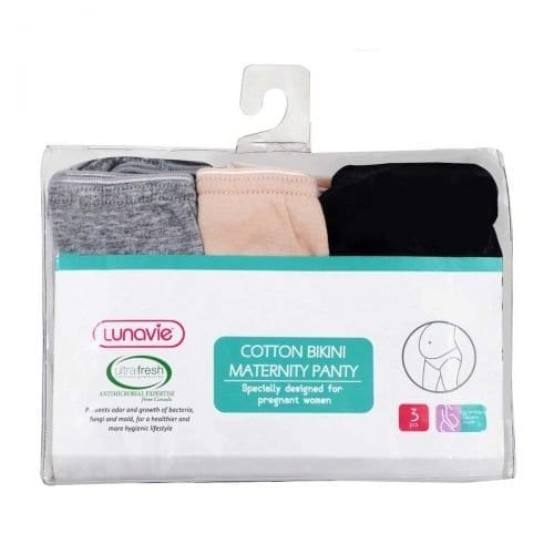 anti bacterial cotton bikini maternity panty 3pcs