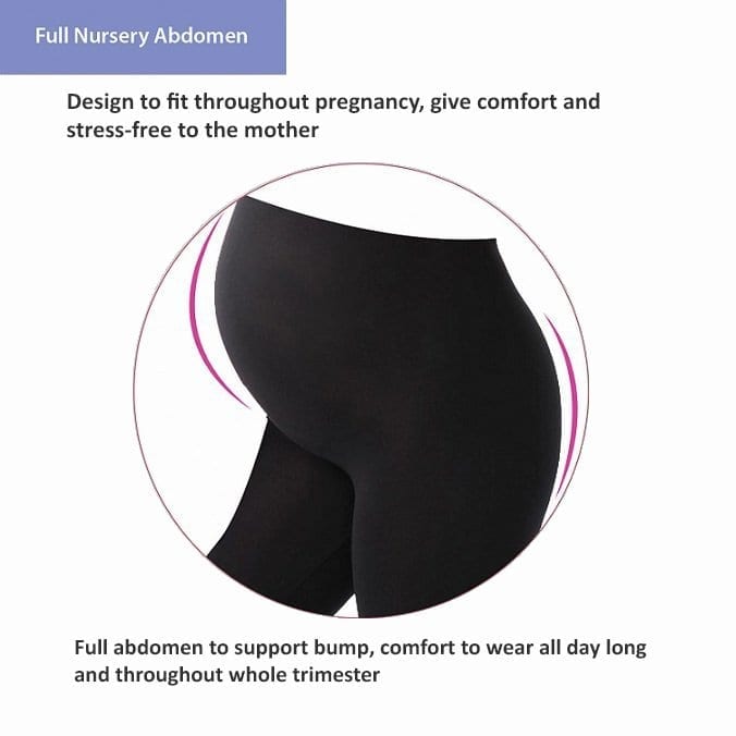 maternity leggings design to fit throughout pregnancy & give comfort.