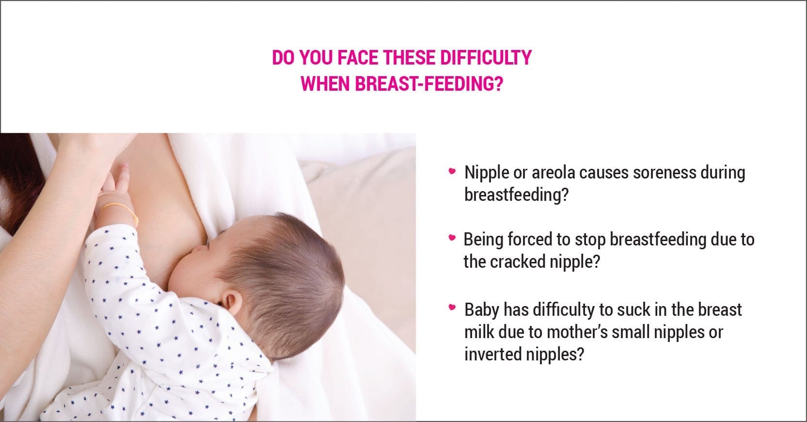 do you face these difficulty when breast feeding?