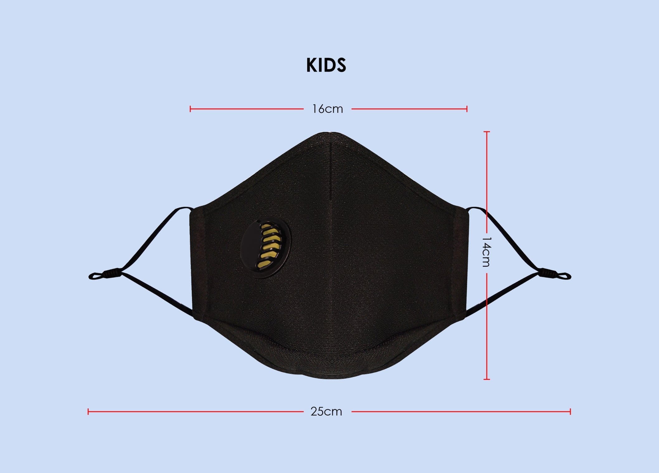 Air Mask Kids Size Measurement