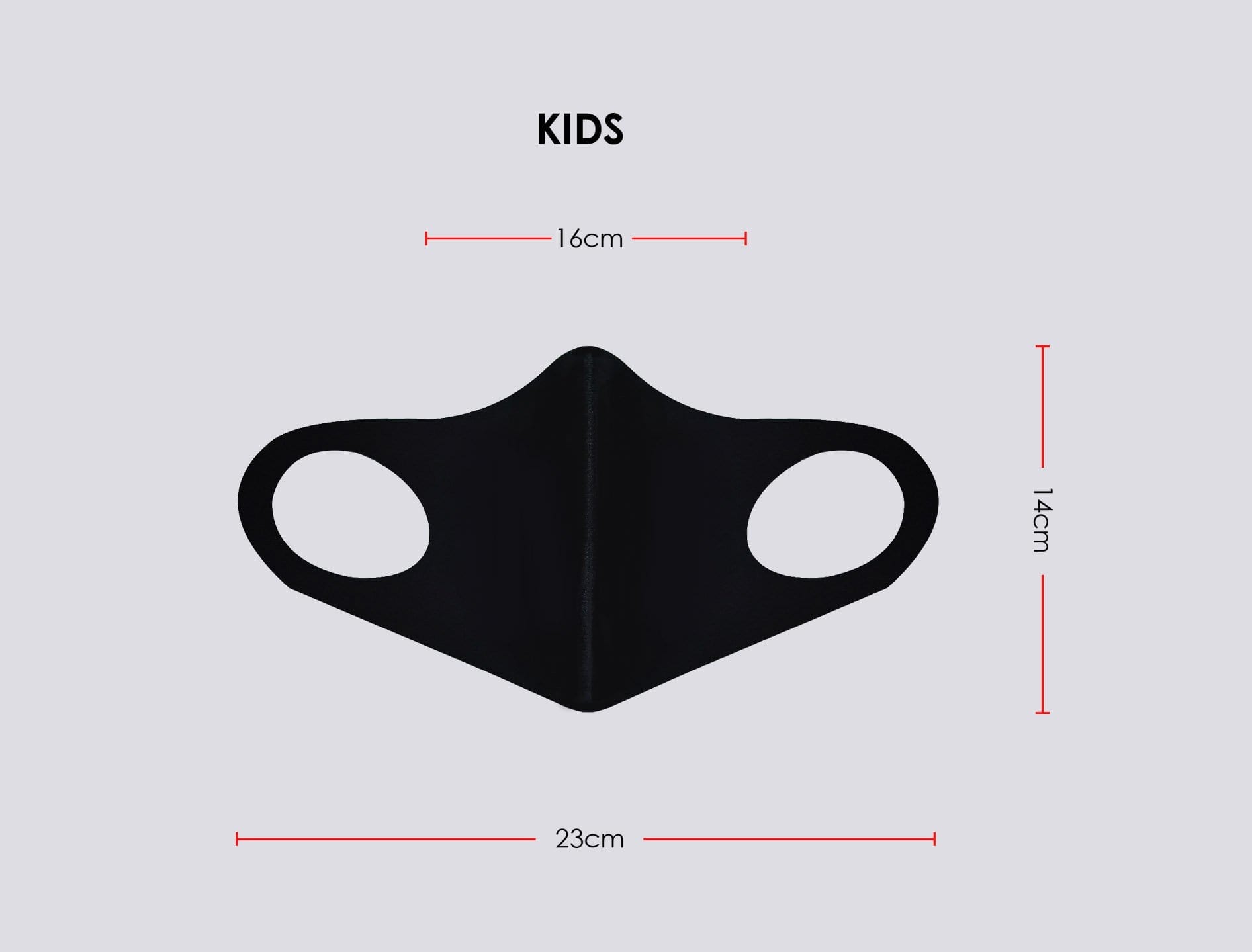 3D Mask Kids Size Measurement